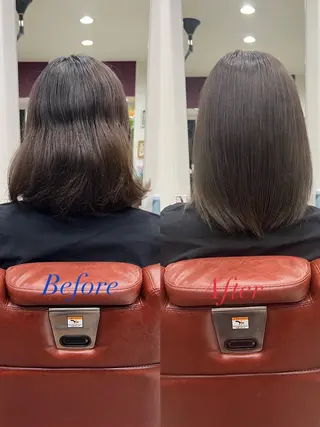 ミディアム カラー 藤田 竜成のヘアスタイル