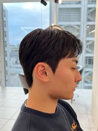 ミディアム パーマ メンズ 🏆メンズヘア特化 🥇代表りんぺーのヘアスタイル