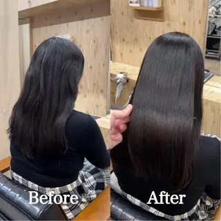 ロング 縮毛矯正/髪質改善 /nuup岩田のヘアスタイル