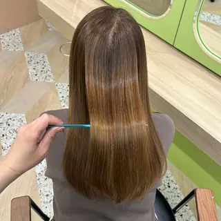 ロング ブリーチなしベージュ /ヘアセット/ミユのヘアスタイル