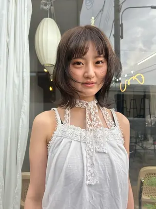 ミディアム call所属・Fujii Naoのヘアスタイル