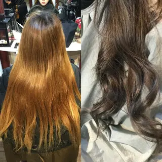 ロング カラー 鈴木 英治のヘアスタイル