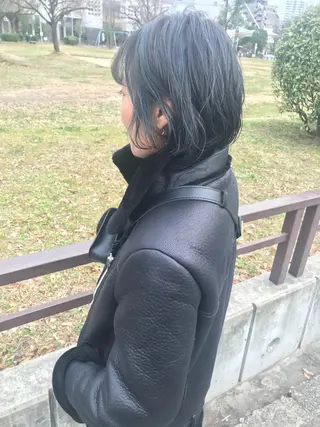 ミディアム カラー tatsumi/ボブ ウルフ/レイヤーのヘアスタイル