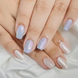 ネイル 23時まで❤︎韓国、 ワンホンネイルのネイルデザイン