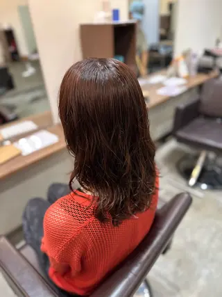 ミディアム カラー パーマ 平日オススメ✨ プチプラ✨山下のヘアスタイル