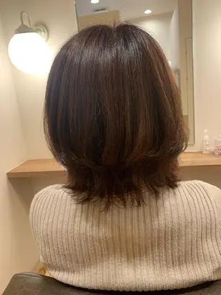 ミディアム u n aのヘアスタイル