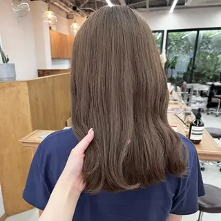 セミロング カラー ヘアアレンジ ena/ブリーチなし 透明感・レイヤー🎀のヘアスタイル