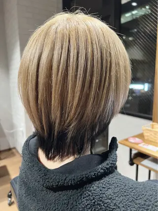 ショート カラー ✨ハイトーン カラー福岡拓也✨のヘアスタイル
