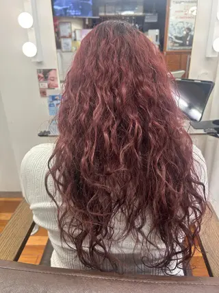 ロング 天神カラーモデル募集 nanaのヘアスタイル