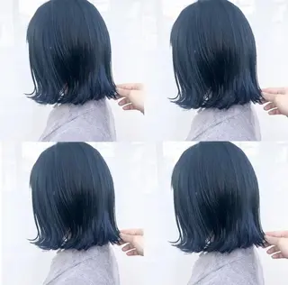 ミディアム カラー ウルフカット ハッシュカット/七海のヘアスタイル