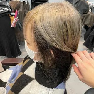 セミロング 🫧艶髪/ブリーチ 🐳honami🫧のヘアスタイル