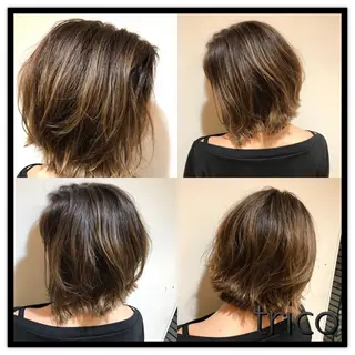 ミディアム カラー 似合わせ/ブリーチ カラー.岡田友仁のヘアスタイル