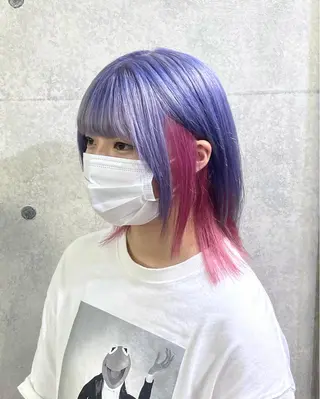 ミディアム カラー 髪質改善/ブリーチ /長山遼太郎のヘアスタイル