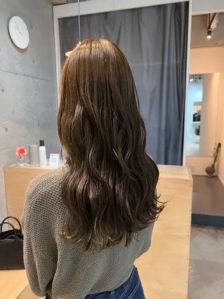 セミロング 🌿朝5分でお洒落 パーマスタイル🌿のヘアスタイル