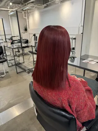 セミロング 新宿/顔周りカット +レイヤー＝しずく♩のヘアスタイル