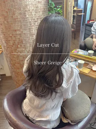 ロング カラー 🌱ケミカル美容師 未来を綺麗に🌱優吾のヘアスタイル