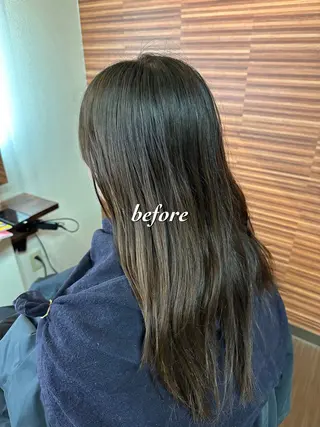 ロング カラー 💜推しインナー カラー/菊池柊真💜のヘアスタイル