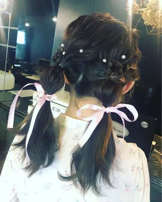 ロング ヘアアレンジ マツエク・マツパ 吉本 yoshimotoのヘアスタイル