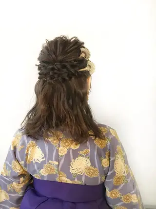 ヘアアレンジ 🪐脱白髪染め 🪐松尾菜々美のヘアスタイル