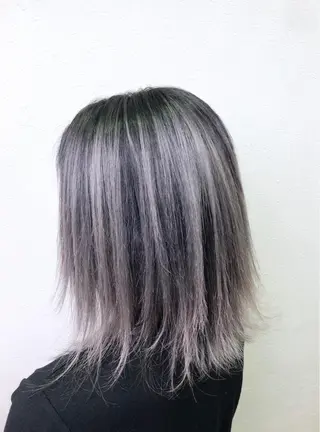 ショート カラー ダブルスキルエクステ /羽エクステ白石宇由のヘアスタイル