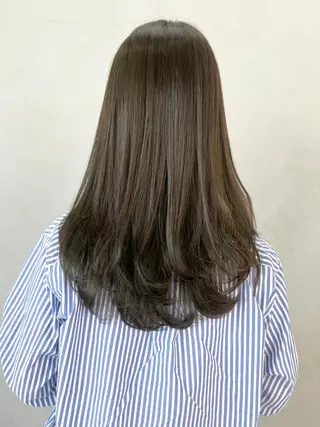 セミロング ヘアアレンジ カラー パーマ ITbyALBUM 藤沢店のヘアスタイル