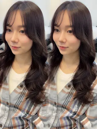 ロング カラー MAKO/モテ髪/ ハイトーン/赤みなしのヘアスタイル