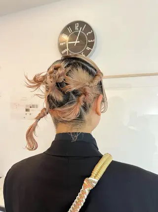 ヘアアレンジ 毛流れセンターパート Sakiのヘアスタイル