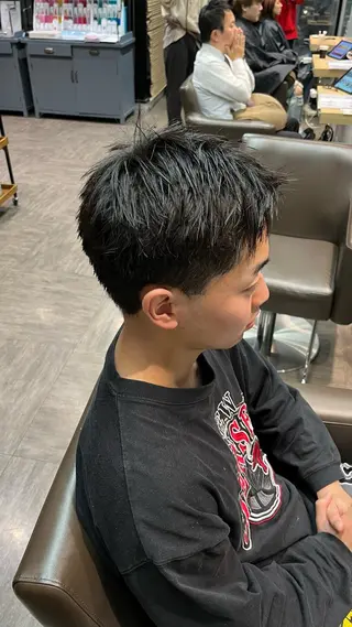メンズ メンズカット パーマ飯野友喜のヘアスタイル