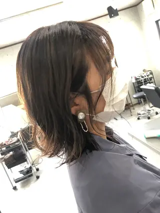 ミディアム REVE美容室 REVEマツエクのヘアスタイル