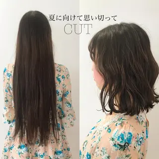 ミディアム カラー 逗子葉山 ナオイカイラのヘアスタイル