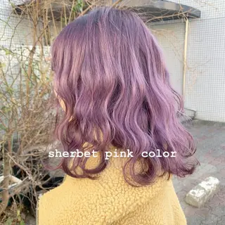 ミディアム カラー ヘアアレンジ 🫧柔色/トレンド カラー/川辺晴加のヘアスタイル