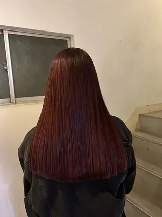 ロング カラー 愛結 暖色カラー🎀🩰のヘアスタイル