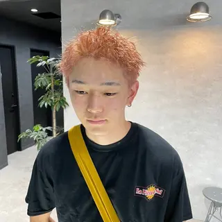 ショート カラー パーマ メンズ 🔥メンズ 特化🔥菊水皐暉🔥のヘアスタイル