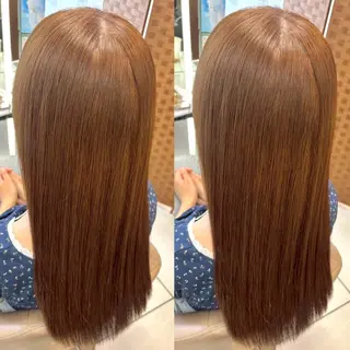 カラー ヘアメ🎀推しカラー 🥣横浜/しほ🧸のヘアスタイル