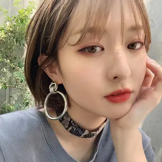 ショート カラー ネイル マツエク・マツパ EMANON池袋3rd所属・ダブルカラー｜ なおき｜池袋美容師のヘアスタイル