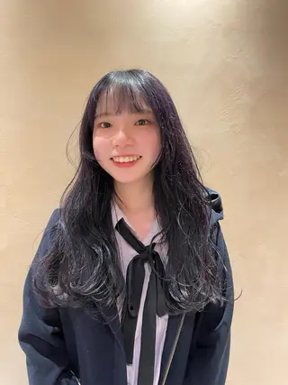 ロング カラー 平尾/薬院*北谷治子 *艶髪レイヤーカットのヘアスタイル