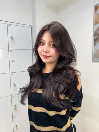 ロング カラー ヘアアレンジ ONYX【オニキス】所属・韓国レイヤーカット/ 髪質改善/郷家拓斗のヘアスタイル