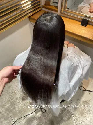 セミロング 🌈新宿縮毛矯正 No.1 SORAのヘアスタイル