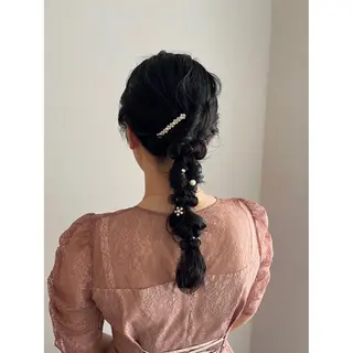 セミロング ヘアアレンジ 木下 実優のヘアスタイル