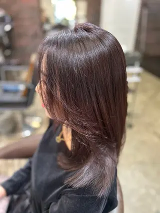 セミロング カラー Chelsea    hair&time studio所属・髪質改善NO1🏅 小川　綾子のヘアスタイル