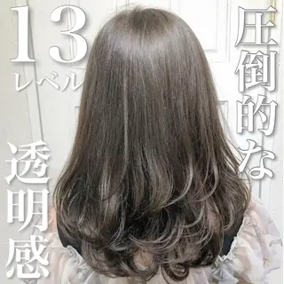 ミディアム カラー Soleria 田中慎一のヘアスタイル