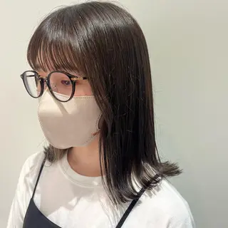 セミロング 🎀tomoka /透明感カラー🎀のヘアスタイル