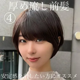 ショート ショートヘア くすみカラー、大場猛のヘアスタイル