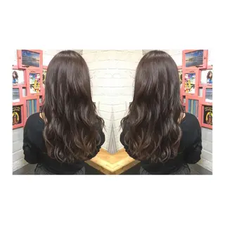 ミディアム カラー メンズhair /こえびのヘアスタイル