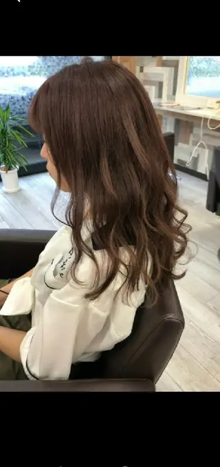 セミロング カラー パーマ コウスケ rebornのヘアスタイル