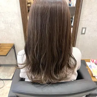セミロング カラー ヘアアレンジ 🌻あいり merci.🌻のヘアスタイル