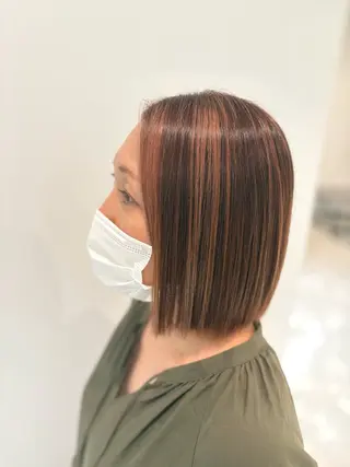 ショート カラー パーマ/ショートボブ Aoyagiのヘアスタイル