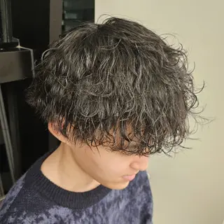 ショート パーマ メンズ ☀️ボブスタイル特化 大山あさひ☀️のヘアスタイル