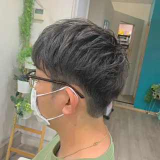 ショート カラー パーマ メンズ 🐤 ゆい🐓のヘアスタイル