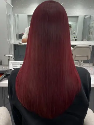 ロング りきと🦋河原町 縮毛矯正/艶カラーのヘアスタイル